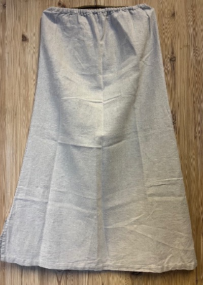 <b>712: Nederdel, lang</b> <i>(Materiale: Hør<br> Længde: 98 |  Bredde: 57<br>Størrelse: 34-36)</i>