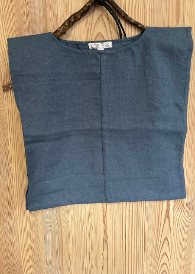 <b>787: Kjortel uden ærmer</b> <i>(Materiale: Hør<br> Længde: 38 |  Bredde: 36<br>Størrelse: 4-5)</i>